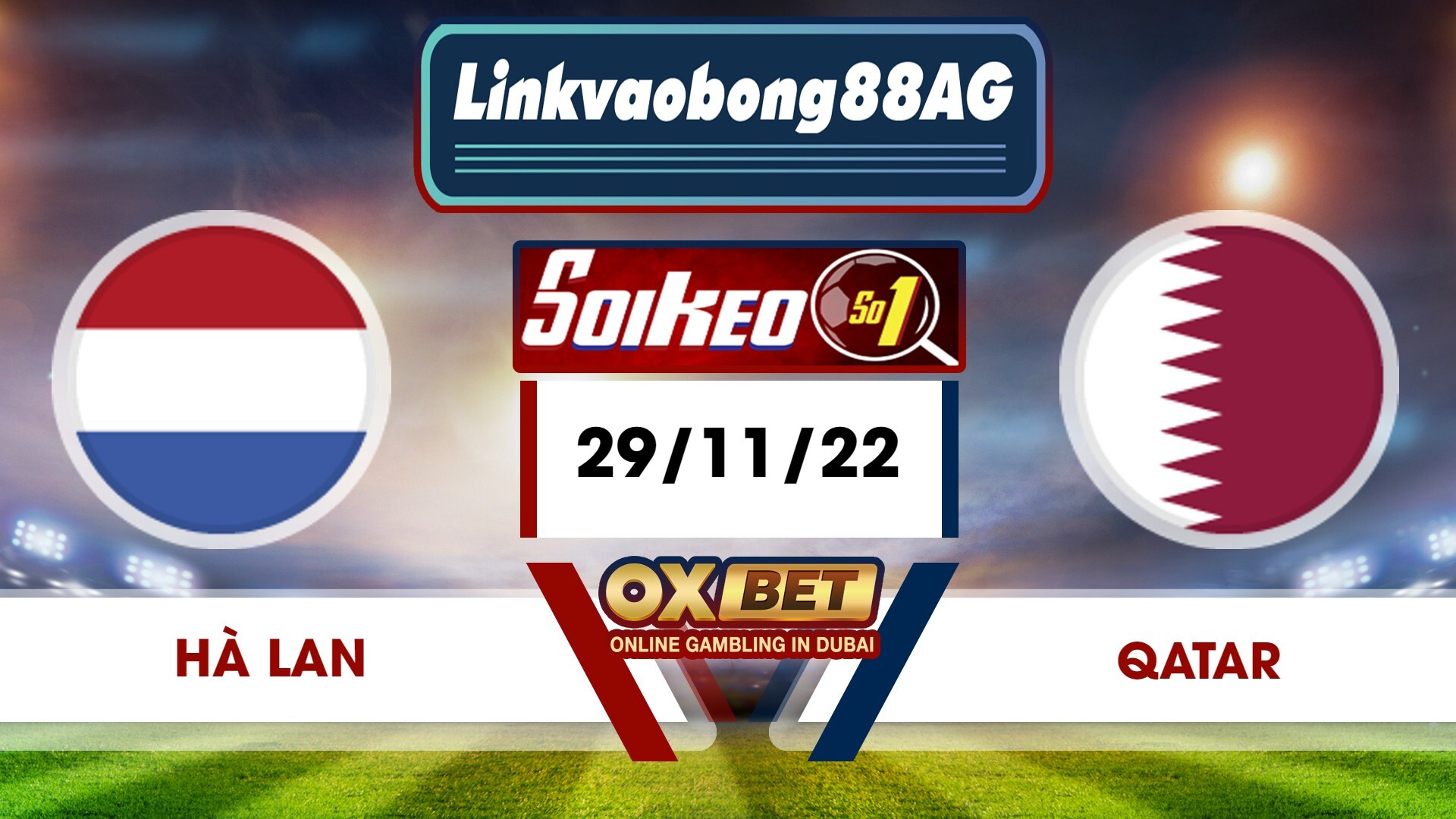 Soi kèo Bong88 Hà Lan vs Qatar – 29/11/2022 – 22h00 tối