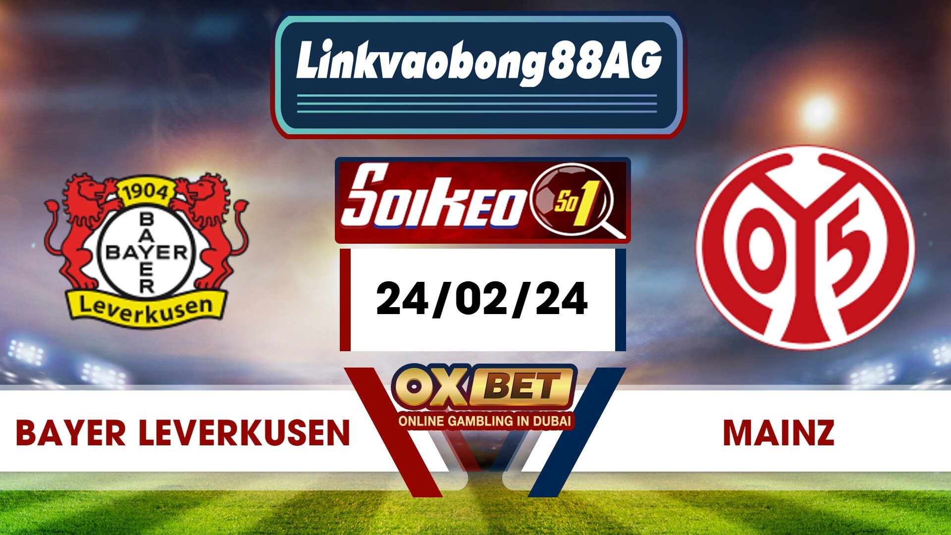 Soi kèo Bong88 Bayer Leverkusen vs Mainz 05 – 24/02/2024 – 02h30 sáng