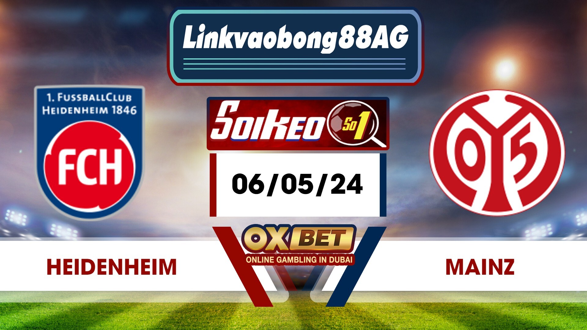 Soi kèo Bong88 Heidenheim vs Mainz 05 – 06/05/2024 – 00h30 sáng