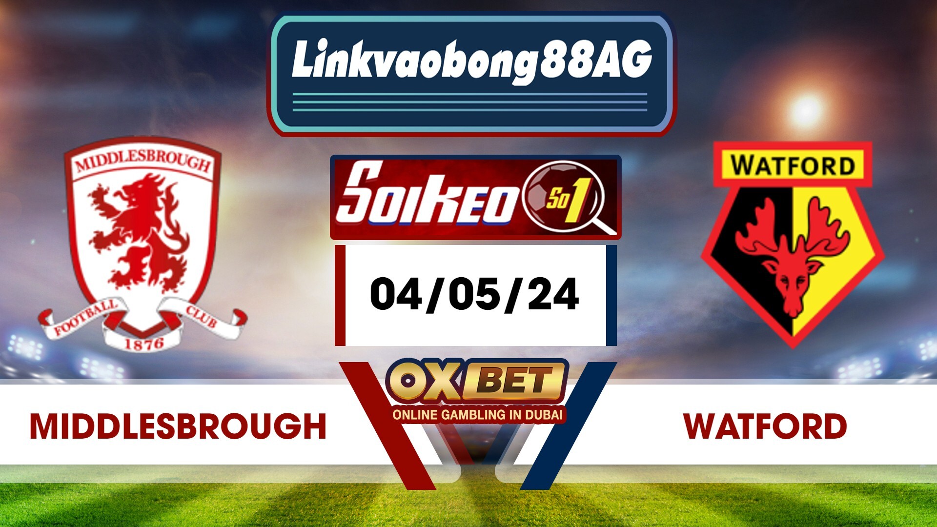 Soi kèo Bong88 Middlesbrough vs Watford – 04/05/2024 – 18h30 Tối