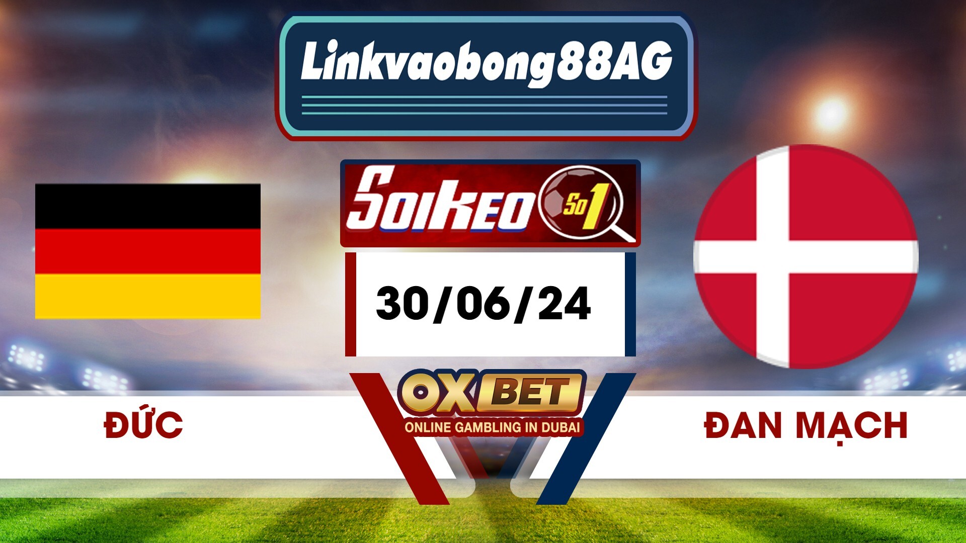 Soi kèo Bong88 Đức vs Đan Mạch – 30/06/2024 – 02h00 sáng