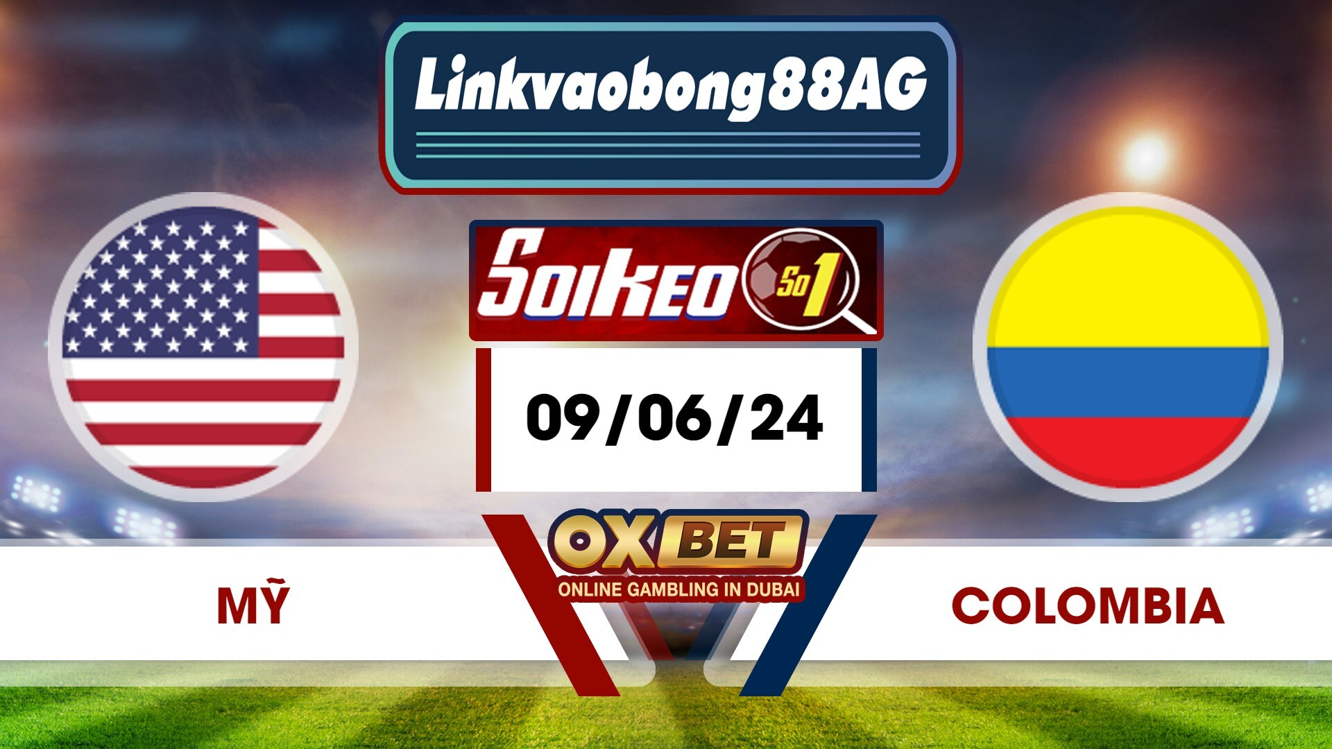 Soi kèo Bong88 Mỹ vs Colombia – 09/06/2024 – 04h30 sáng