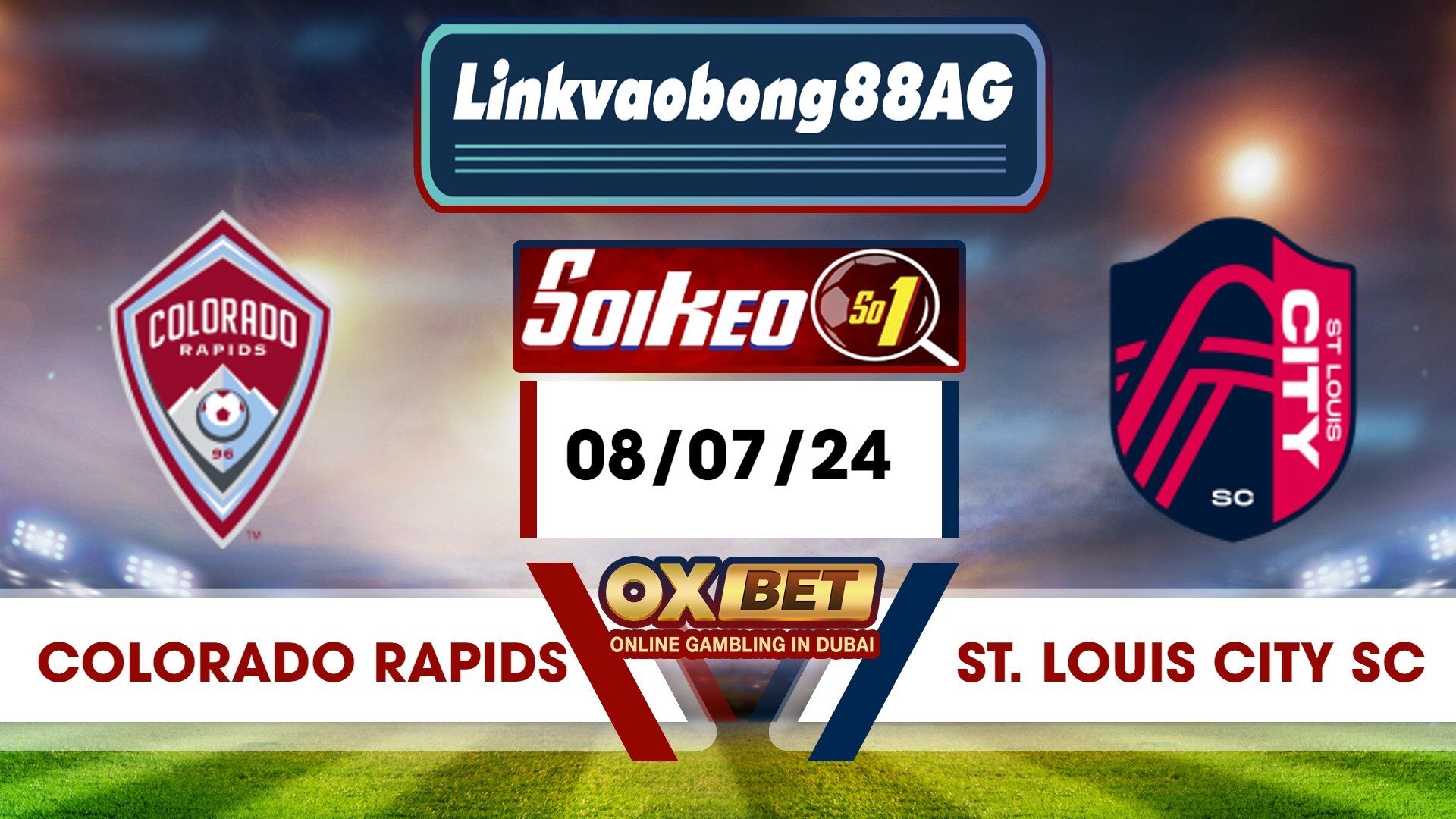 Soi kèo Bong88 Colorado Rapids vs St. Louis City – 08/07/2024 – 08h30 sáng