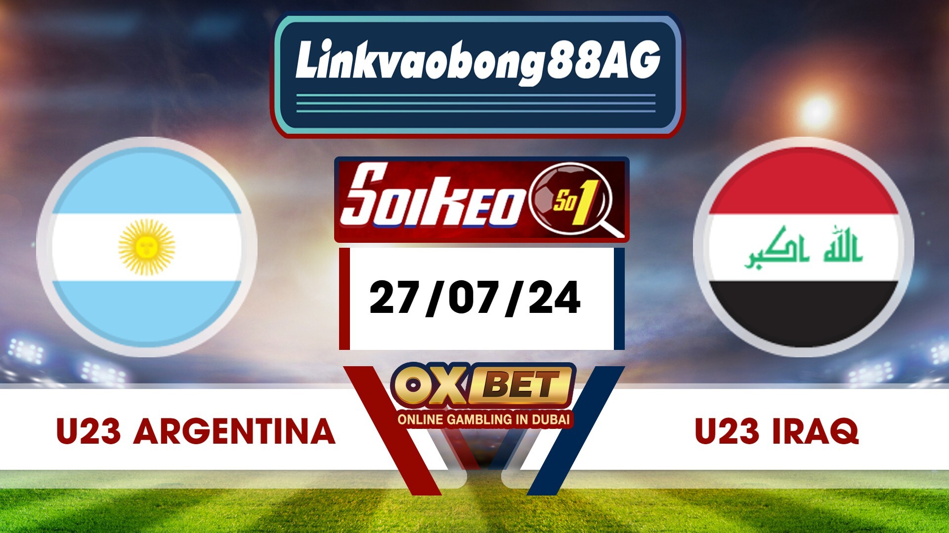 Soi kèo Bong88 U23 Argentina vs U23 Iraq – 24/07/2024 – 20h00 Tối