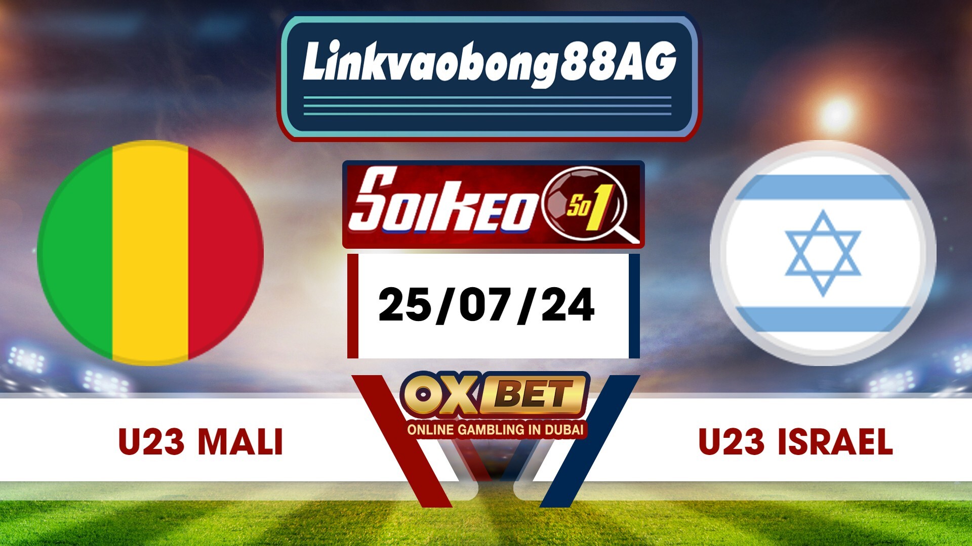 Soi kèo Bong88 U23 Mali vs U23 Israel – 25/07/2024 – 02h00 sáng